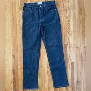 Everlane High Rise Straight Jean - Dark Denim (size 30)